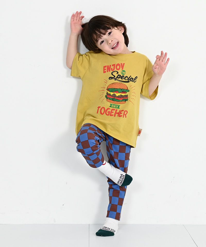 Burger Tshirt - Mustard