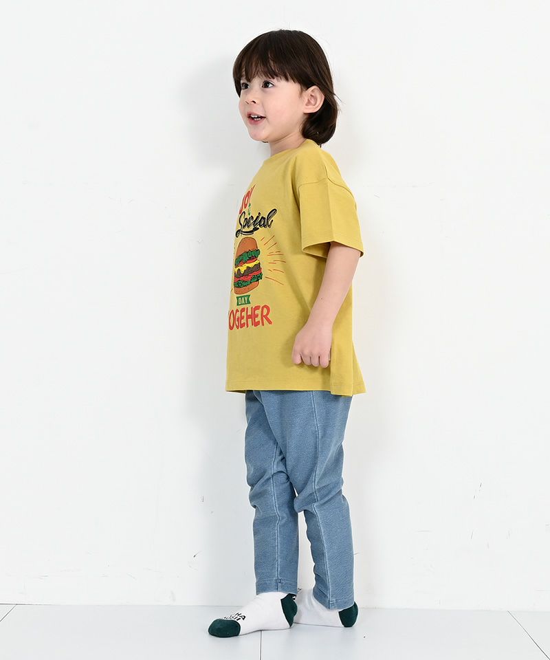 Burger Tshirt - Mustard
