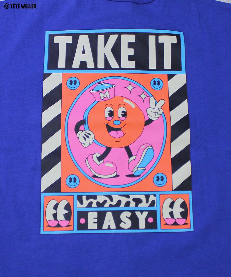 Yeye Weller T-shirt- Blue
